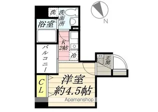 バージュアル横濱鶴見Ⅱ【703号室】の間取り
