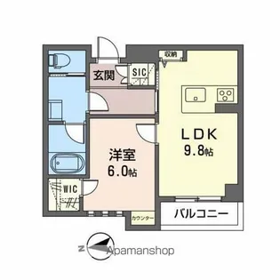 イーストゲートレジデンス【202号室】の間取り