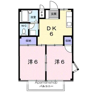 シティハイツくろだ【2階】の間取り