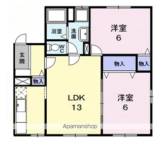 ドエルⅢ【2階】の間取り
