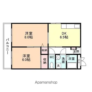 マルゼン村木【201号室】の間取り