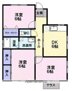山形県天童市南小畑1丁目【一戸建】の間取り