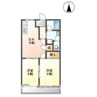 サンシャイン富士ケ丘【102号室】の間取り