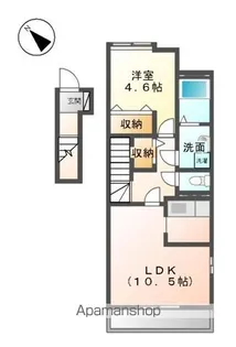 グローリーアース【201号室】の間取り