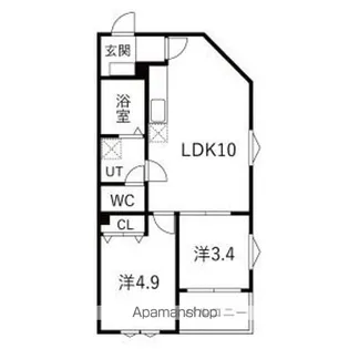 DEVELD中郷Ⅱ【1階】の間取り