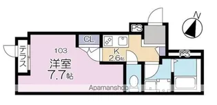 VIVALETTA 横浜【1階】の間取り