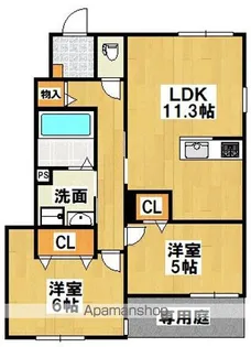 フォレストメゾンデュオ【1階】の間取り