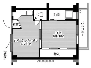ビレッジハウス中津川2号棟【307号室】の間取り