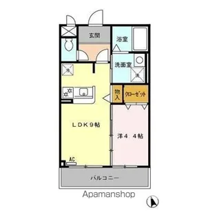 パレット名塚【2階】の間取り