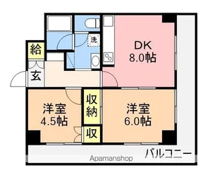 コープオリンピア笹口【10階】の間取り