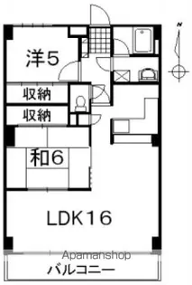 セントラルハイツ南側【602号室号室】の間取り