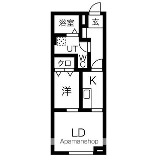 メリディアン川平伍番館【1階】の間取り
