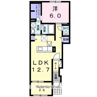 牡丹峰西【1階】の間取り