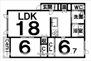 GRAND OAKⅠ【1階】の間取り