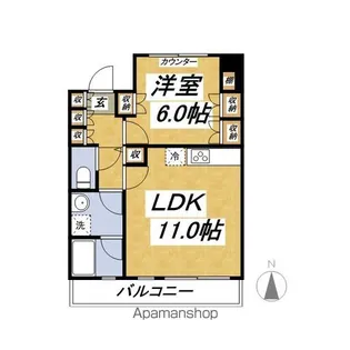 フェスタ氷川台【1階】の間取り
