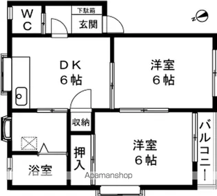 カーサベル【101号室】の間取り
