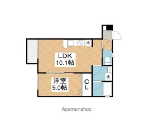 HARUKAZ鶴舞公園【3階】の間取り