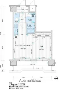 1LDKの間取り画像
