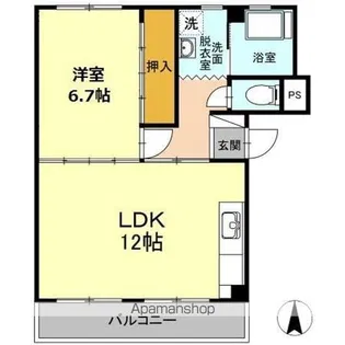 ほどのニッセイハイム【301号室】の間取り