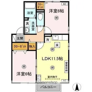 メナー B【1階】の間取り