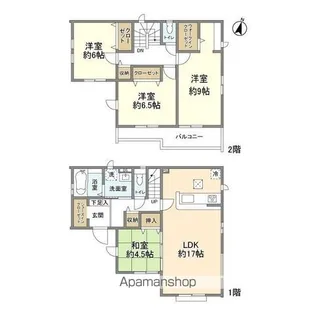 埼玉県比企郡川島町大字下伊草【一戸建】の間取り