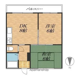 真和ハイツ【2階】の間取り