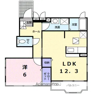 ツインリーフⅡ【1階】の間取り