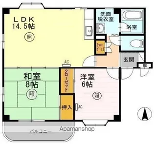 サンモデスト【3階】の間取り