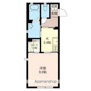 メゾンシルク【103号室】の間取り