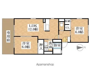フレマリールK’S【1階】の間取り