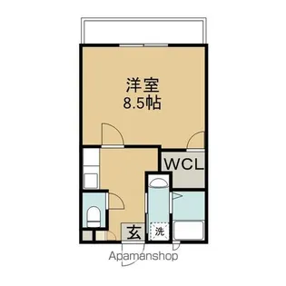 SUN SHINE葉月館【4階】の間取り