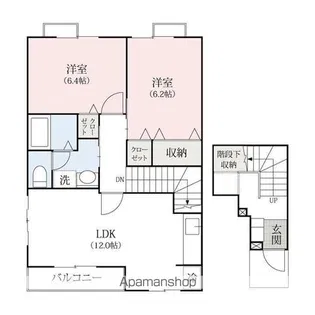 ヴェルドミールC【201号室】の間取り