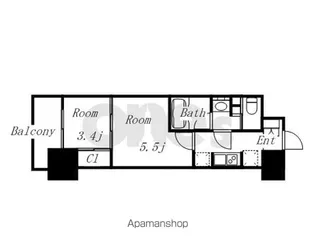 パークアクシス名古屋山王【14階】の間取り