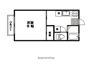 アメニティタウンB【205号室】の間取り