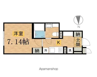 LUCENT COURT子安町【206号室】の間取り