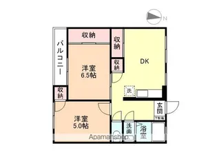 アントワーヌ富山Ⅰ【2階】の間取り