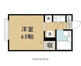 拾壱番館【105号室】の間取り