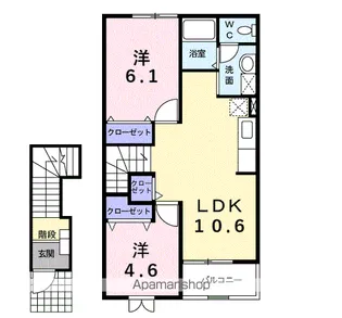 サンパルク日進【2階】の間取り