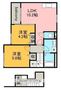 アグライア【2階】の間取り