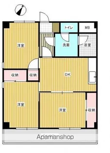 ハイネス秀【4階】の間取り