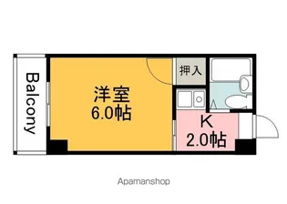 ハイパーク庚午【401号室】の間取り