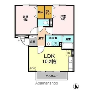 ハイライズ 壱番館【2階】の間取り