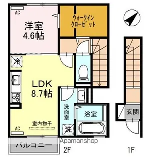 グローリー J【2階】の間取り