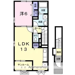 ラルーチェ【2階】の間取り