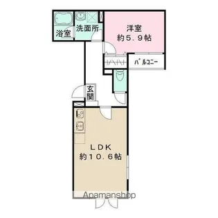 東京都中野区中野3丁目【アパート】の間取り