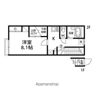 パレス祥楽【208号室】の間取り