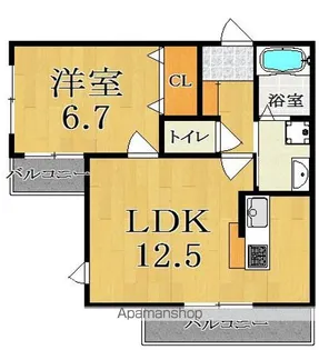 ノーザンライツ【2階】の間取り