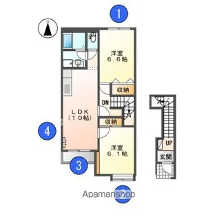 チェリー・ハウスⅡ【201号室】の間取り