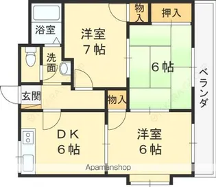 スウィートハイツ【3階】の間取り