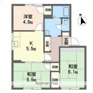 シルクハイツ【201号室】の間取り